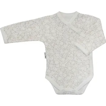 Kojenecký body ESITO Dětské body zavinovací Zája Light cream Velikost: 50