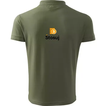 Pánská košile Stosuj - logo čtvercové - Polokošile pánská Pique Polo 203 - 4XL ( Khaki )