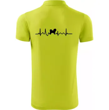 Pánská košile Havanský psík ekg - Polokošile Victory sportovní (dresovina) - 3XL ( Limetková )