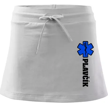 Dámská sukně Hvězda života - Plavčík - Sportovní sukně - two in one - M ( Bílá )