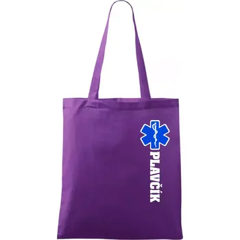 Hvězda života - Plavčík - Taška bavlněná - 42 x 38 cm ( Fialová )