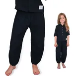 ESITO Dětské mušelínové kalhoty Luca Black Velikost: 80