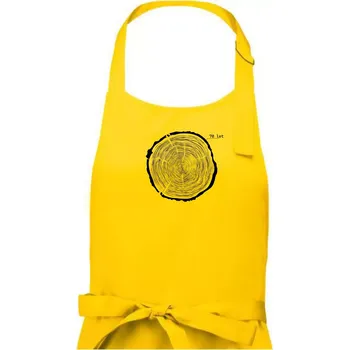 Kuchyňská zástěra Letokruhy - 70 - Dámská zástěra na vaření - Univerzální velikost ( Žlutá )