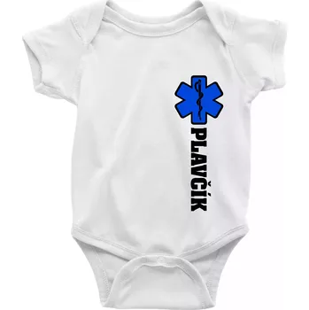 Kojenecký body Hvězda života - Plavčík - Body kojenecké s krátkým rukávem - Krátký r. 12-18 měs ( Bílá )
