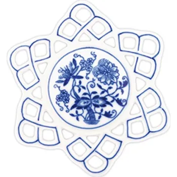 Vánoční ozdoba Cibulák Dubí Vánoční ozdoba - vločka - cibulový porcelán 10292