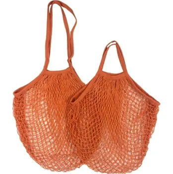 Nákupní taška Nákupní síťová taška z bavlny | ekologická taška, nákupní taška - Oranžová 09 , S-10x35x38cm