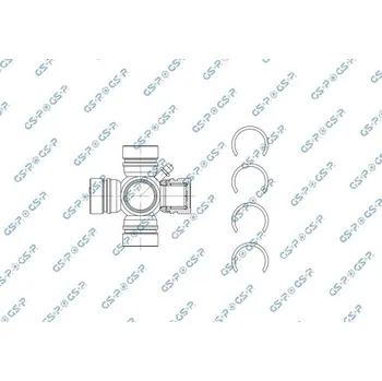 Hřídel nápravy Kloub, kloubový hřídel GSP UJ900178