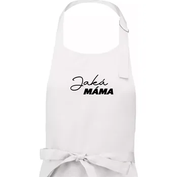 Kuchyňská zástěra Jaká máma - taková dcera psací - Dámská zástěra na vaření - Univerzální velikost ( Bílá )
