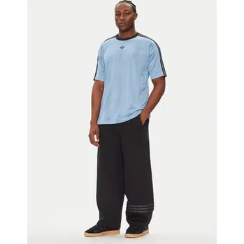 adidas T-Shirt adicolor Jacquard JW5879 Světle modrá Loose Fit XL