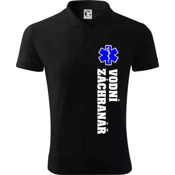 Pánská košile Rescue - Vodní záchranář - Polokošile pánská Pique Polo 203 - S ( Černá )