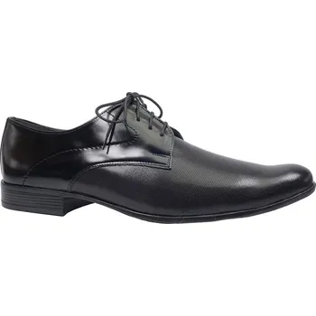 Pánské polobotky Vycházkové polobotky, De-Plus, černá: Černá Hladká kůže 31,8 47 G - standardní šíře (7889-7890)