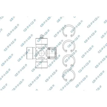 Hřídel nápravy Kloub, kloubový hřídel GSP UJ900088