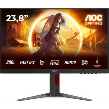 Monitor AOC MT 23,8" 24G4HA - 1920x1080,IPS,200Hz,HDR10,2xHDMI,1xDP,Repro,Pivot