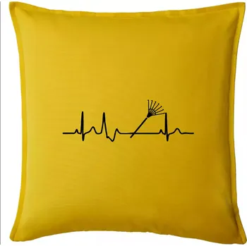 Polštář EKG zahrada - hrábě - Polštář 50x50 - 50x50 - Pouze potah ( Žlutá )
