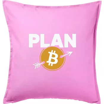 Polštář PLAN ₿ - Polštář 50x50 - 50x50 - Pouze potah ( Růžová )