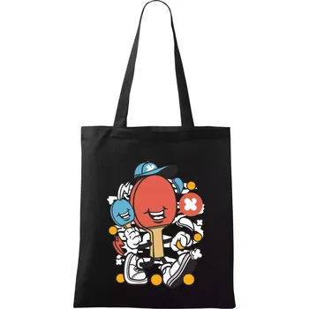 Nákupní taška Pinčesaňák - Taška bavlněná - 42 x 38 cm ( Černá )