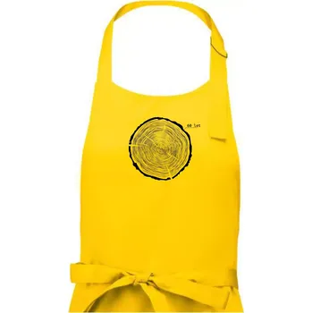 Kuchyňská zástěra Letokruhy - 60 - Dámská zástěra na vaření - Univerzální velikost ( Žlutá )