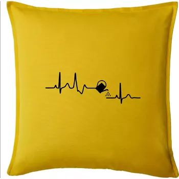 Polštář EKG zahrada - konev - Polštář 50x50 - 50x50 - Pouze potah ( Žlutá )