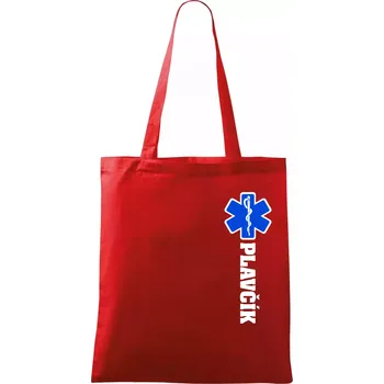 Nákupní taška Hvězda života - Plavčík - Taška bavlněná - 42 x 38 cm ( Červená )