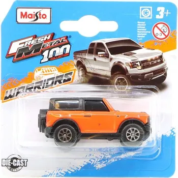 autíčko Ford Bronco 2021 oranžová 1:64 - Maisto Ford Bronco - model auta 1/64