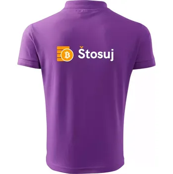 Štosuj - Logo na prsou - Polokošile pánská Pique Polo 203 - L ( Fialová )