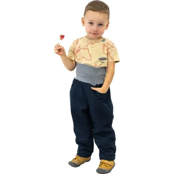 ESITO Dětské softshellové oteplovačky Navy blue Velikost: 98