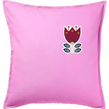 Polštář Folklor na prsu květina čtyřlistá - Polštář 50x50 - 50x50 - Pouze potah ( Růžová )