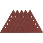 Graphite Brusný papír na suchý zip K80, trojúhelníkový s 12 otvory, 5ks pro brusku 59G264 54H032