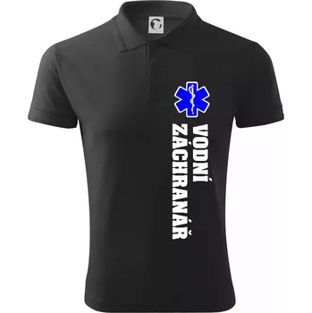 Pánská košile Rescue - Vodní záchranář - Polokošile pánská Pique Polo 203 - 4XL ( Dřevěné uhlí )