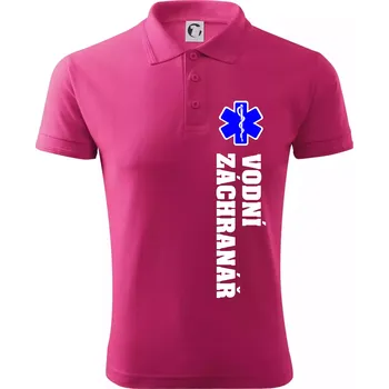 Pánská košile Rescue - Vodní záchranář - Polokošile pánská Pique Polo 203 - 4XL ( Purpurová )