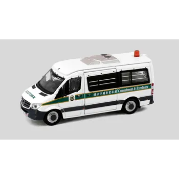 autíčko Mercedes-Benz Sprinter FL Hong Kong Customs 1:76 - Tiny Toys Mercedes-Benz Sprinter Hongkongská Sanitka - sběratelský model 1/64