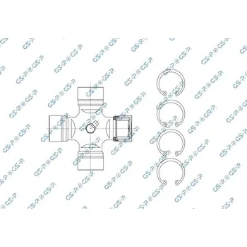 Hřídel nápravy Kloub, kloubový hřídel GSP UJ900204