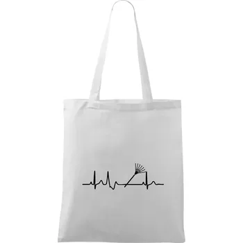 EKG zahrada - hrábě - Taška bavlněná - 42 x 38 cm ( Bílá )