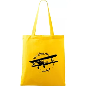 Still Plays With Planes - Taška bavlněná - 42 x 38 cm ( Žlutá )