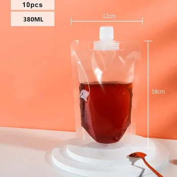 Uzavíratelné sáčky na potraviny a nápoje | plastový obal, sáček - 380ml 10ks