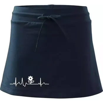 Dámská sukně EKG zahrada - kytka - Sportovní sukně - two in one - S ( Námořní modrá (velmi tmavá - téměř černá) )