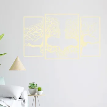 Samolepící dekorace Živá Zeď Samolepka na zeď Duše lesa Barva: béžová, Velikost: 60 x 36 cm