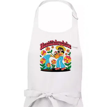 Kuchyňská zástěra Hustá zahradnice - Dámská zástěra na vaření - Univerzální velikost ( Bílá )