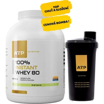 Protein AKCE ATP 100% Instant Whey 80 CFM 2000 g + ZDARMA Šejkr 700 ml