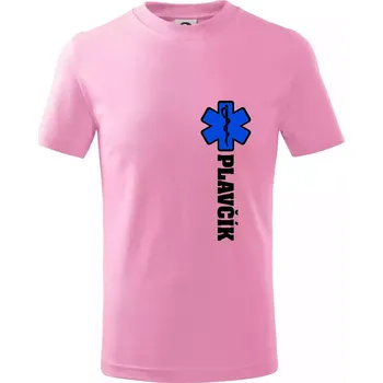 Hvězda života - Plavčík - Tričko dětské bavlněné - 104-110cm / 3-4 roky ( Růžová )