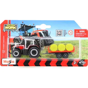 autíčko Massey Ferguson 8s.265 Traktor s přívěsem 1:64 - Maisto Massey Ferguson 8s.265 Tractor s přívěsem