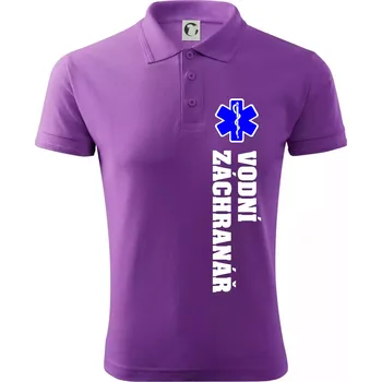 Pánská košile Rescue - Vodní záchranář - Polokošile pánská Pique Polo 203 - 3XL ( Fialová )