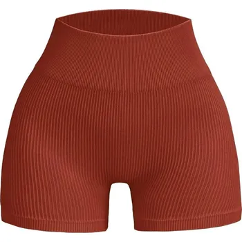 Dámské kraťasy Dámské sportovní šortky s vysokým pasem Barva: Červená, Velikost: S