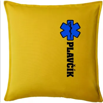Polštář Hvězda života - Plavčík - Polštář 50x50 - 50x50 - Pouze potah ( Žlutá )