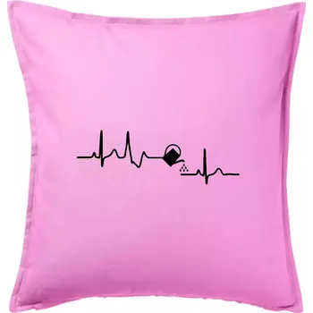 Polštář EKG zahrada - konev - Polštář 50x50 - 50x50 - Pouze potah ( Růžová )