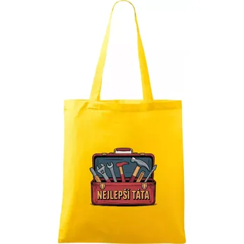 Nejlepší táta - nářadí - Taška bavlněná - 42 x 38 cm ( Žlutá )