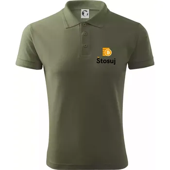 Pánská košile Štosuj - Logo jen na prsu - Polokošile pánská Pique Polo 203 - 2XL ( Khaki )