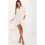 Světle béžové dámské letní košilové šaty TW-SK-BI-2021399.54-light beige Velikost: S