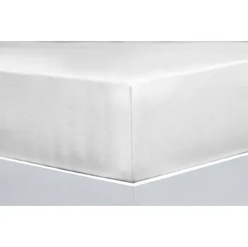 Prostěradlo Florella Prostěradlo Avance Jersey Elastan Weiss, 90-100x200-220 cm - loznice21.cz