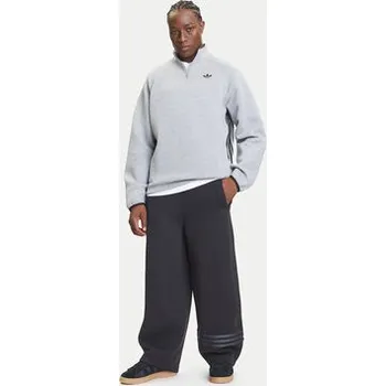 Dámská mikina adidas Mikina adicolor Spacer Drill JX1508 Šedá Loose Fit M